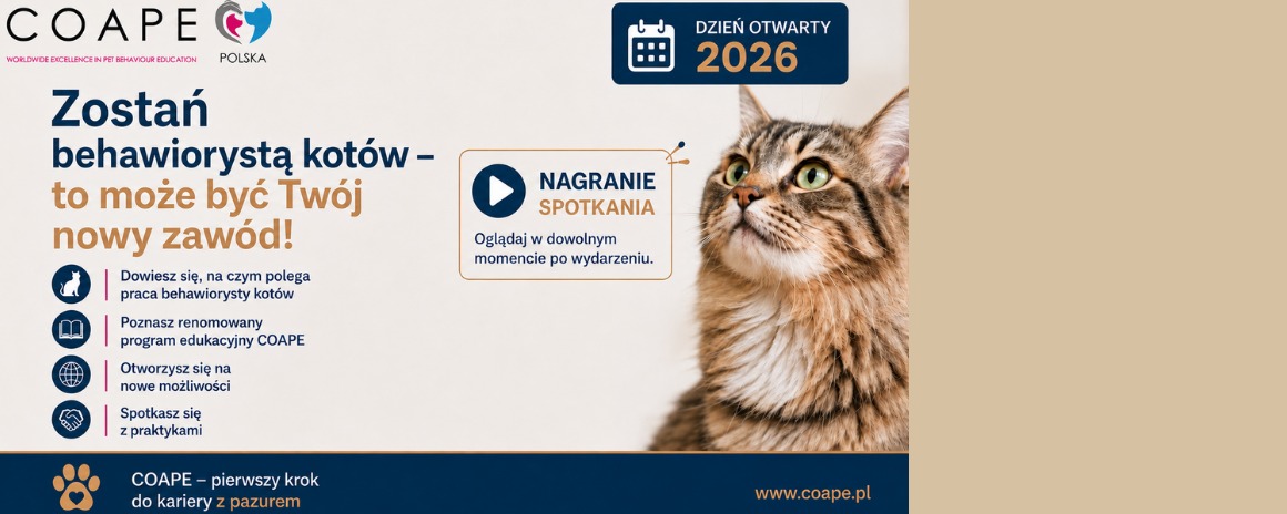 DZIEŃ OTWARTY COAPE - ZAWÓD BEHAWIORYSTA KOTÓW 2026